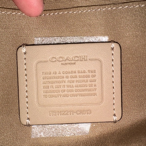 NWOT Coach Alice Satchel in Signature Canvas Gold/Light Khaki Chalk CA613 - Picture 7 of 16